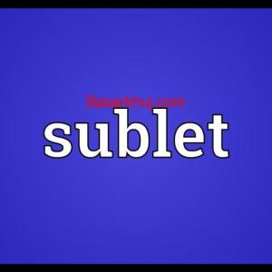 Sublet ১ জানুয়ারি ২০২৫ থেকে ভাড়া হবে