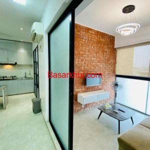 Premium 2-room Furnished Studio Apartment Rent in Baridhara