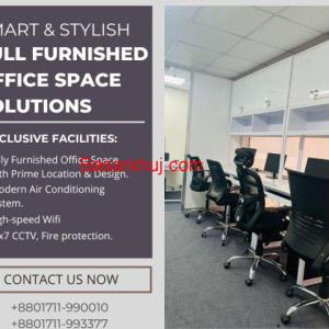 Stylish Furnished Office Space Rent In Bashundhara R/A,Dhaka
