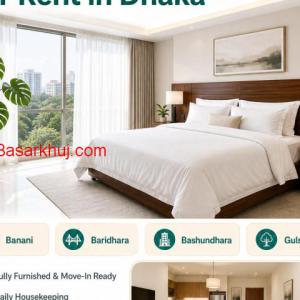 Premium Studio Service Apartment in Bashundhara R/A!