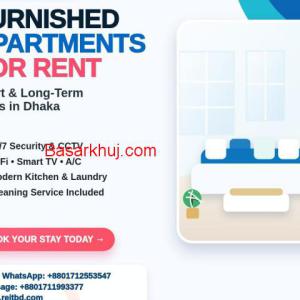 Fully Furnished 2 Bedroom Apartments for Rent Bashundhara R/A ( F & H Block)