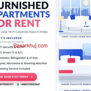 Fully Service Furnished Apartments for Rent in Bashundhara R/A, Dhaka