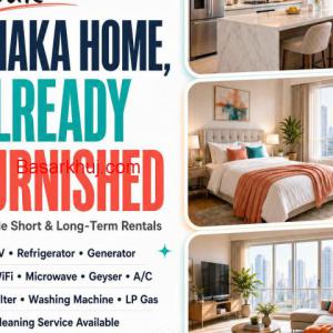 Luxury 3BHK Fully Furnished Apartment for Rent in Bashundhara R/A, Dhaka