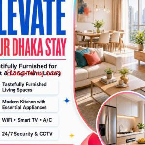 Premium 2BHK Furnished Apartment in Bashundhara R/A, Dhaka