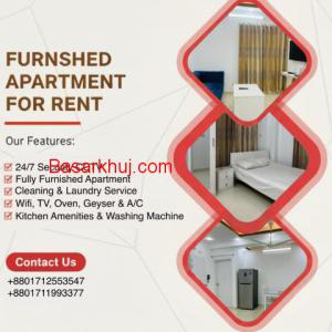 3BHK Furnished Services Apartment for Rent in Bashundhara R/A