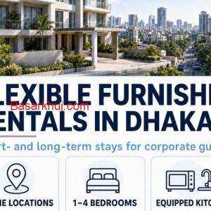 375 Sq ft Furnished 2 Room for Rent in Bashundhara